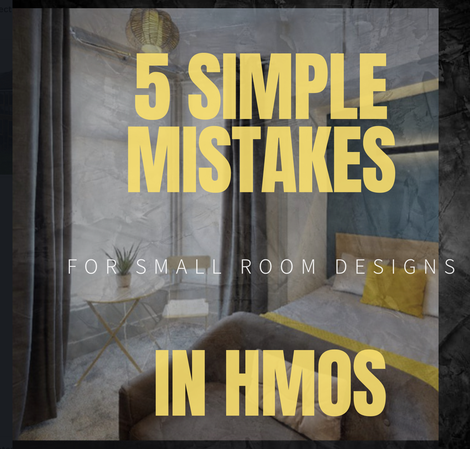 5 simple small room mistakes