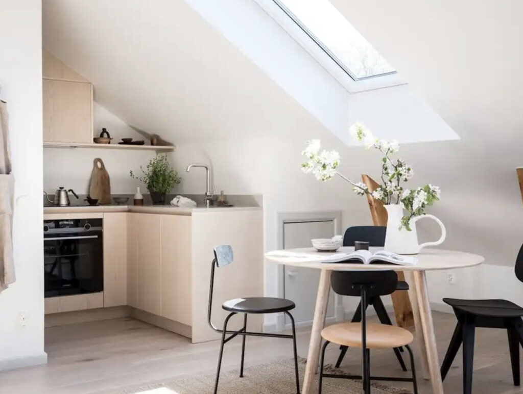 Loft dormer kitchen